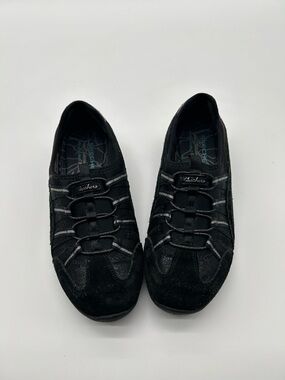 Skechers Black Slip-On Casual Sneakers